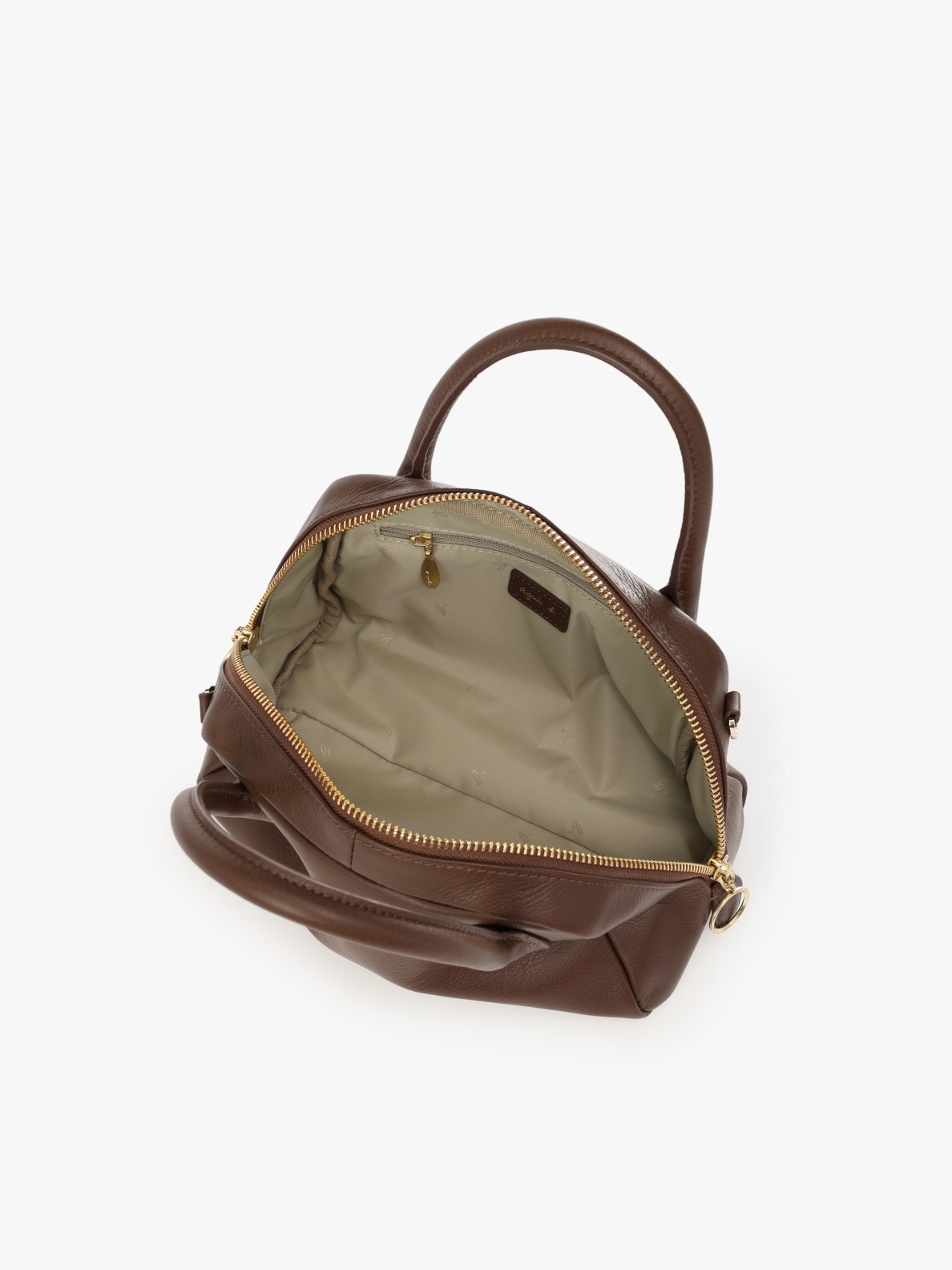 WOMEN'S LEATHER BOSTON BAG | agnès b. HK