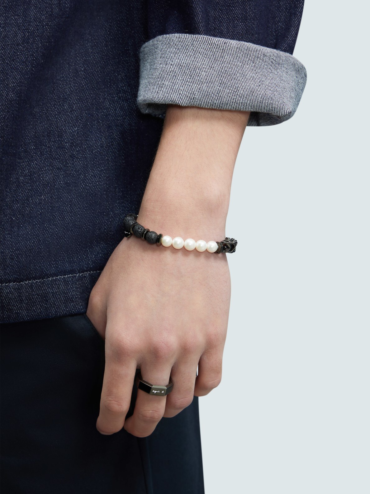 H925 BRACELET SILVER LINING ブレスレット ｜agnès b. FEMME
