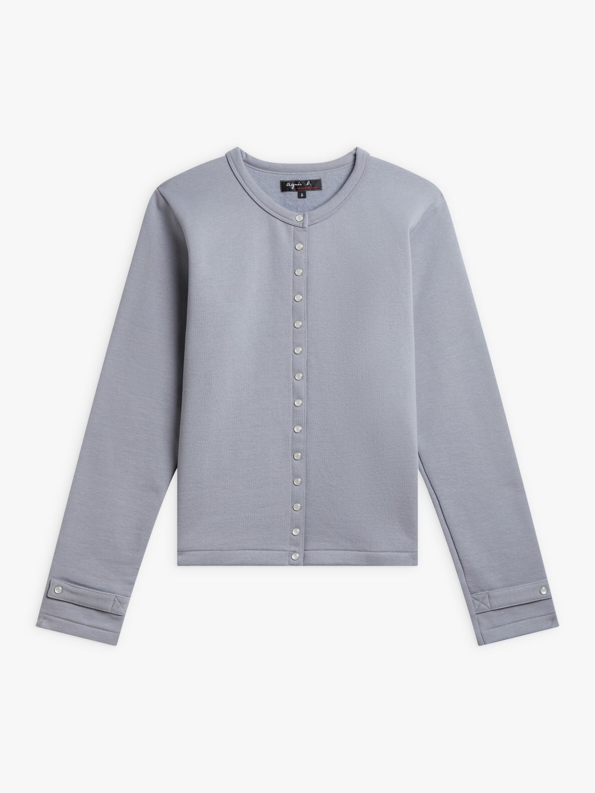 WOMEN'S COTTON FLEECE SNAP ROSAN CARDIGAN agnès HK