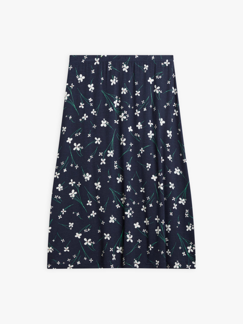 agnes b WOMEN'S VISCOSE JERSEY FLORAL PRINT AMANDE SKIRT