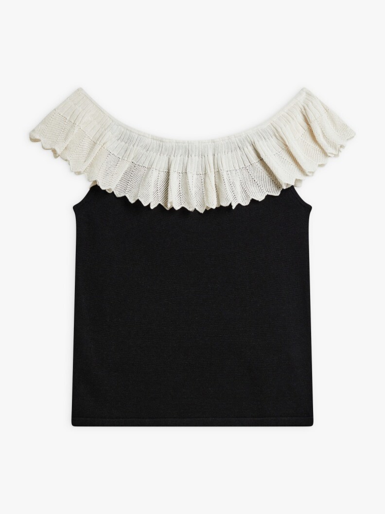 agnes b WOMEN'S SILK AND LINEN CHANTILLY SWEATER
