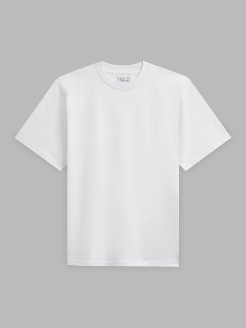 agnes b MEN'S B. LOGO COTTON JERSEY T-SHIRT