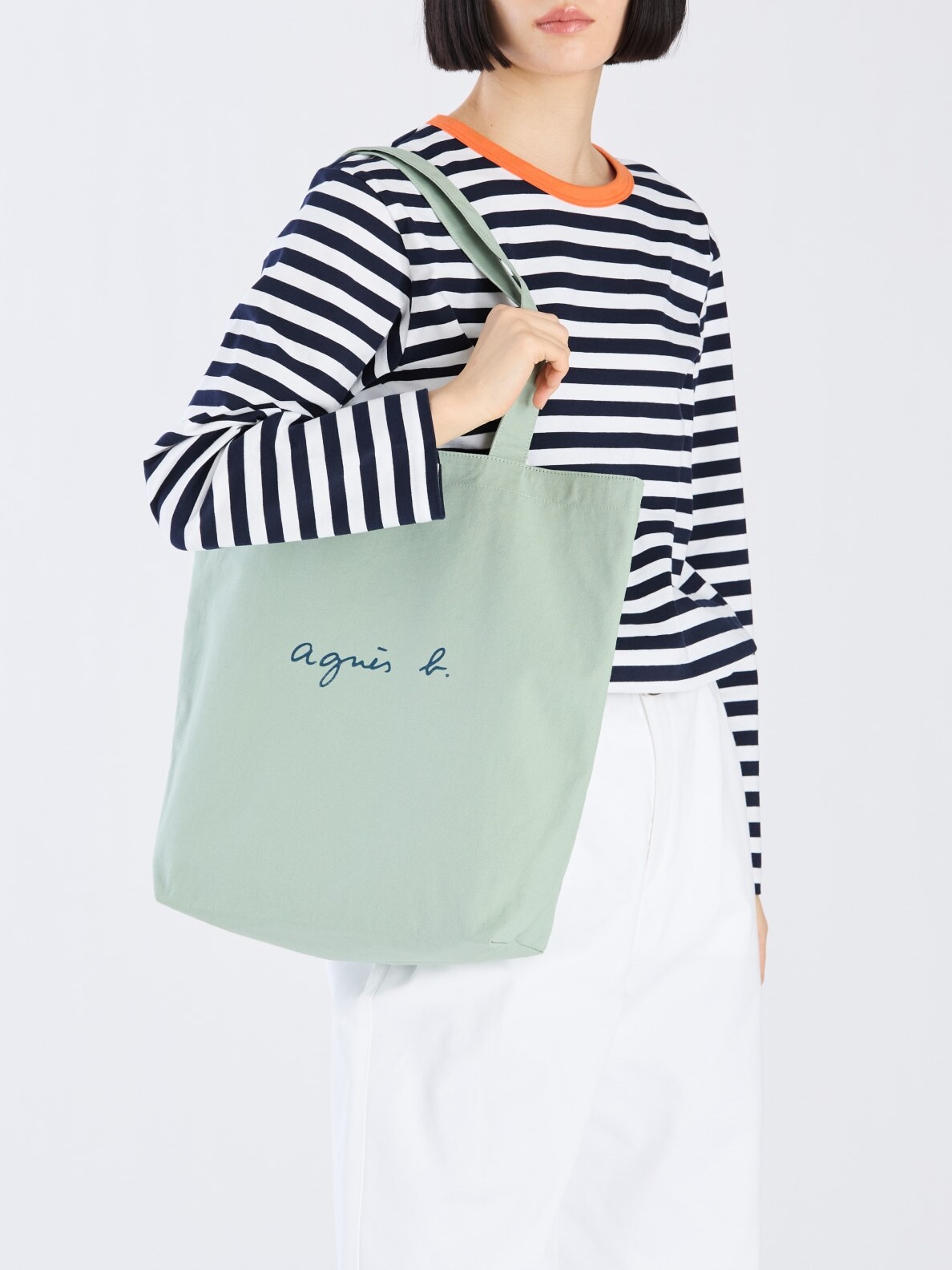 WOMEN'S CANVAS REVERSIBLE LOGO TOTE | agnès b. HK