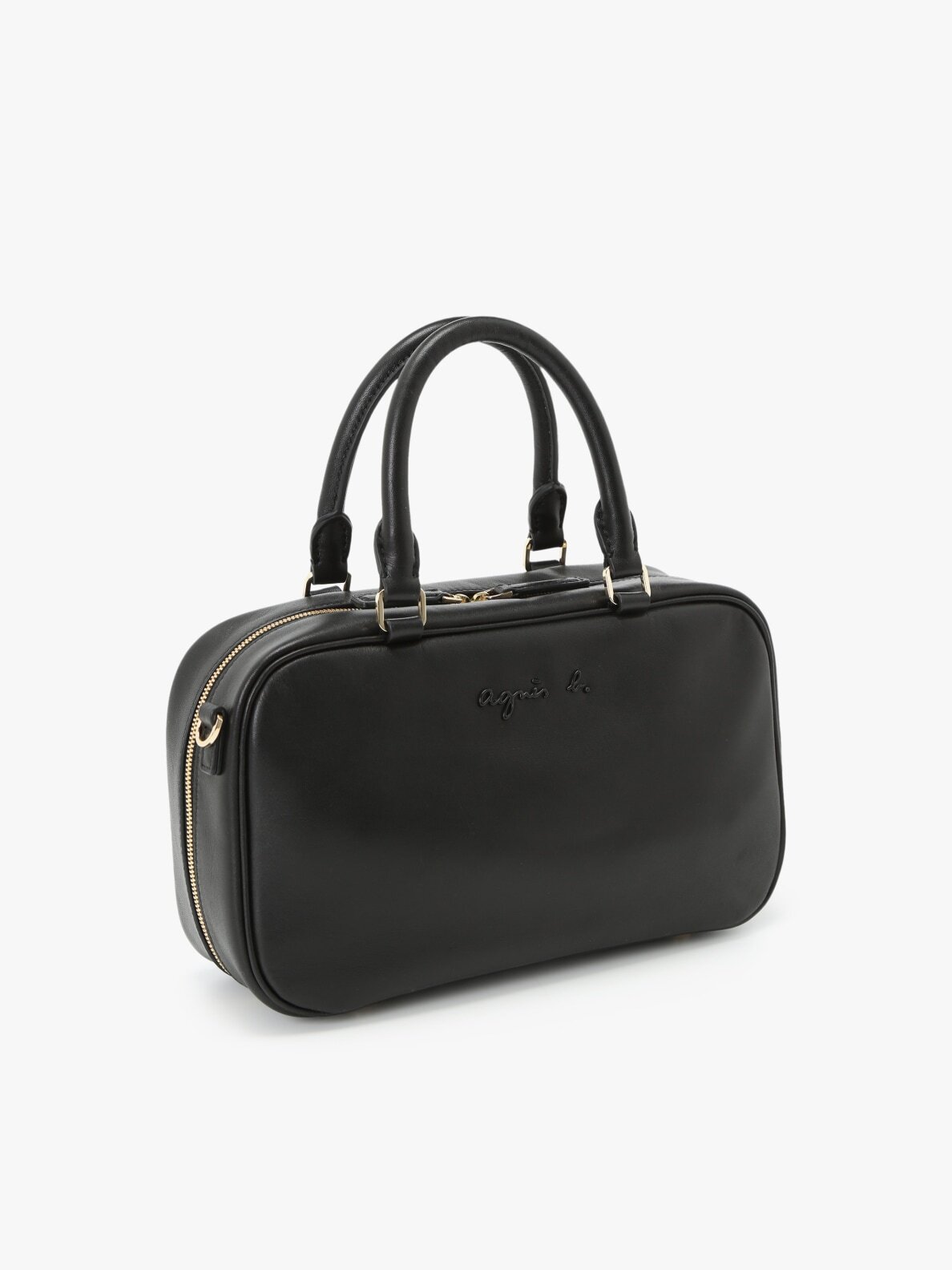 WOMEN'S LEATHER 2-WAY BOSTON BAG | agnès b. HK
