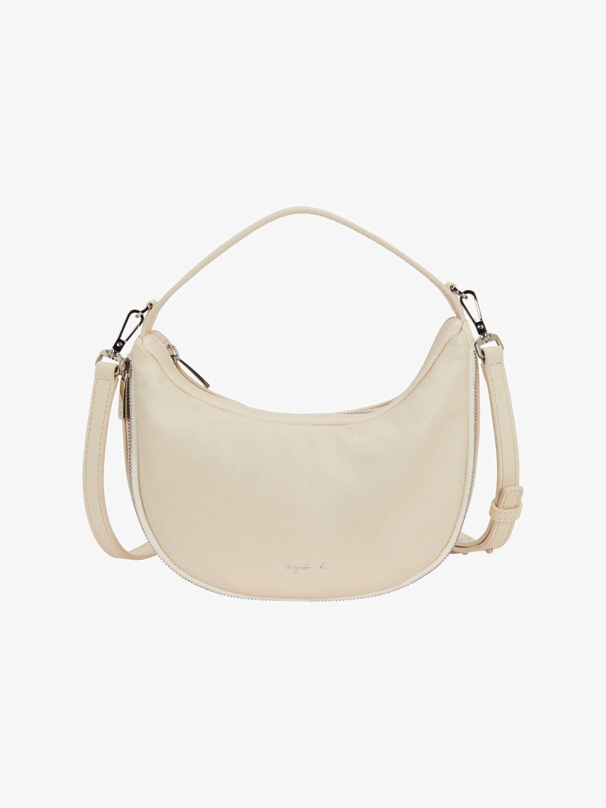 beige hobo bag