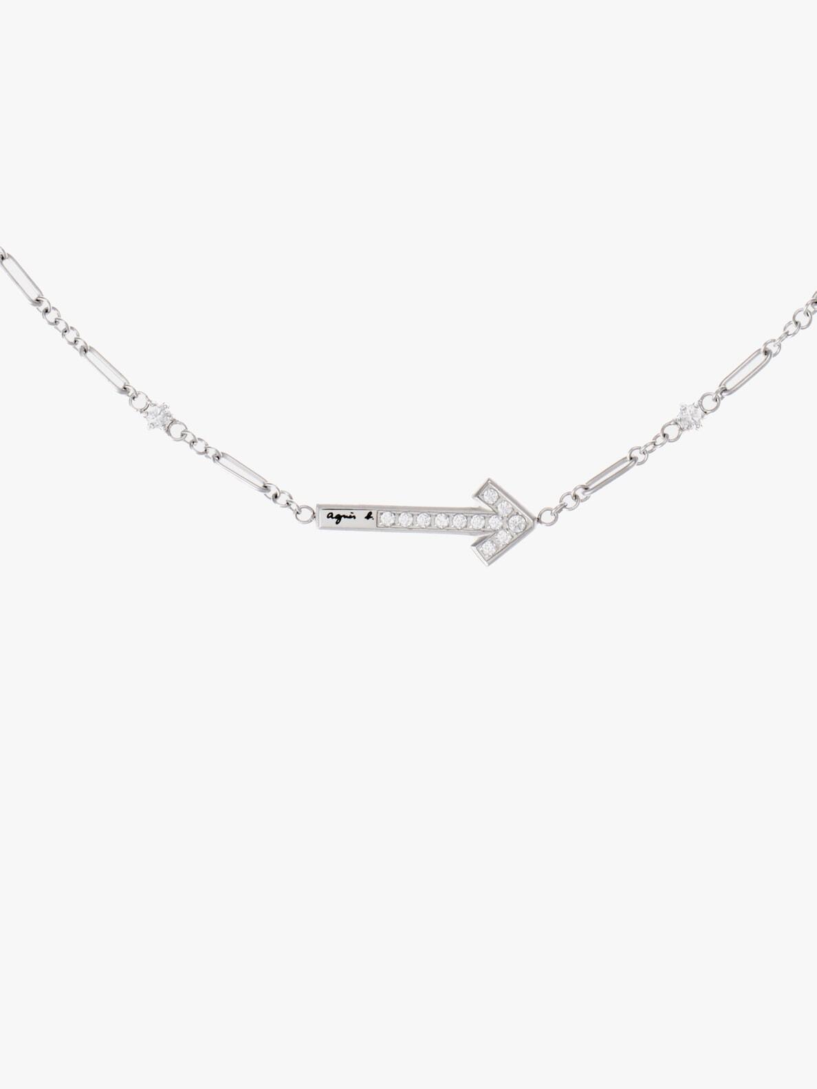 Agnes b【ギフトにも最適☆Carving of Love Necklace】 MEN'S AGNÈS B. LOGO COUPLE NECKLACE WITH RING | agnès b. HK