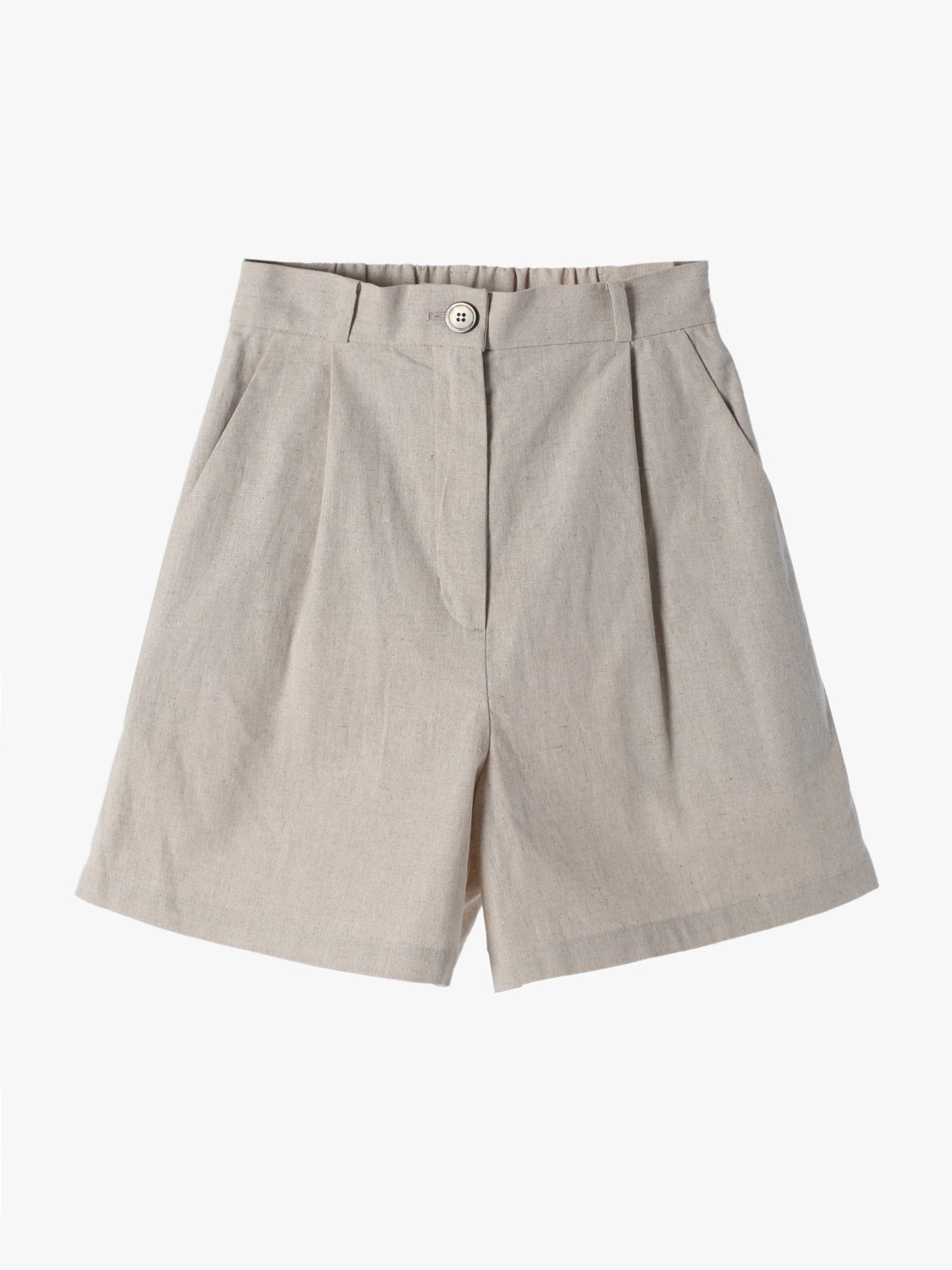 パンツ \"agnis b\"melange pleated baggy shorts agnis b