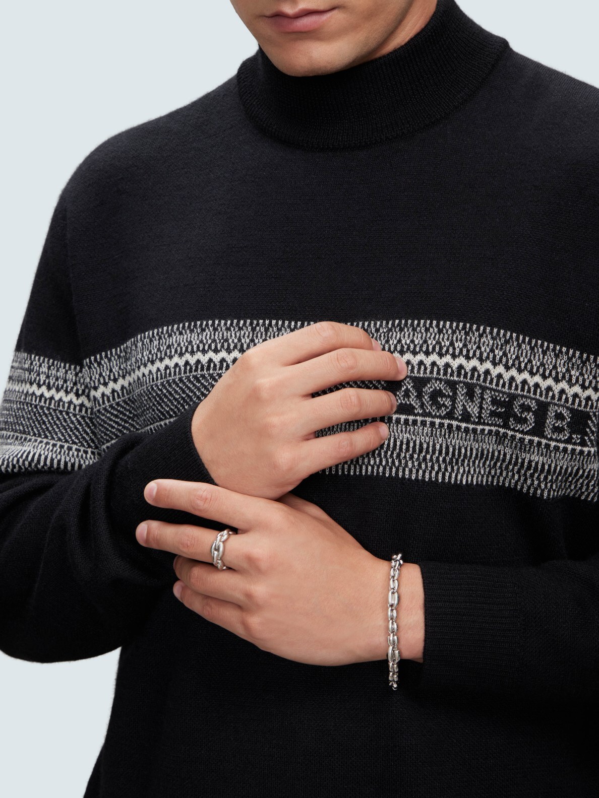 【STONEHENgE】Silver Material Rose Gold Bracelet SC1534 MEN 's Bracelets & Bangle | agnès b. HK