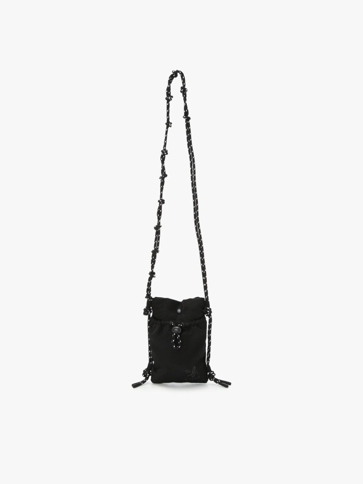 archive agnès b. nylon shoulder bag y2k black nylon shoulder bag
