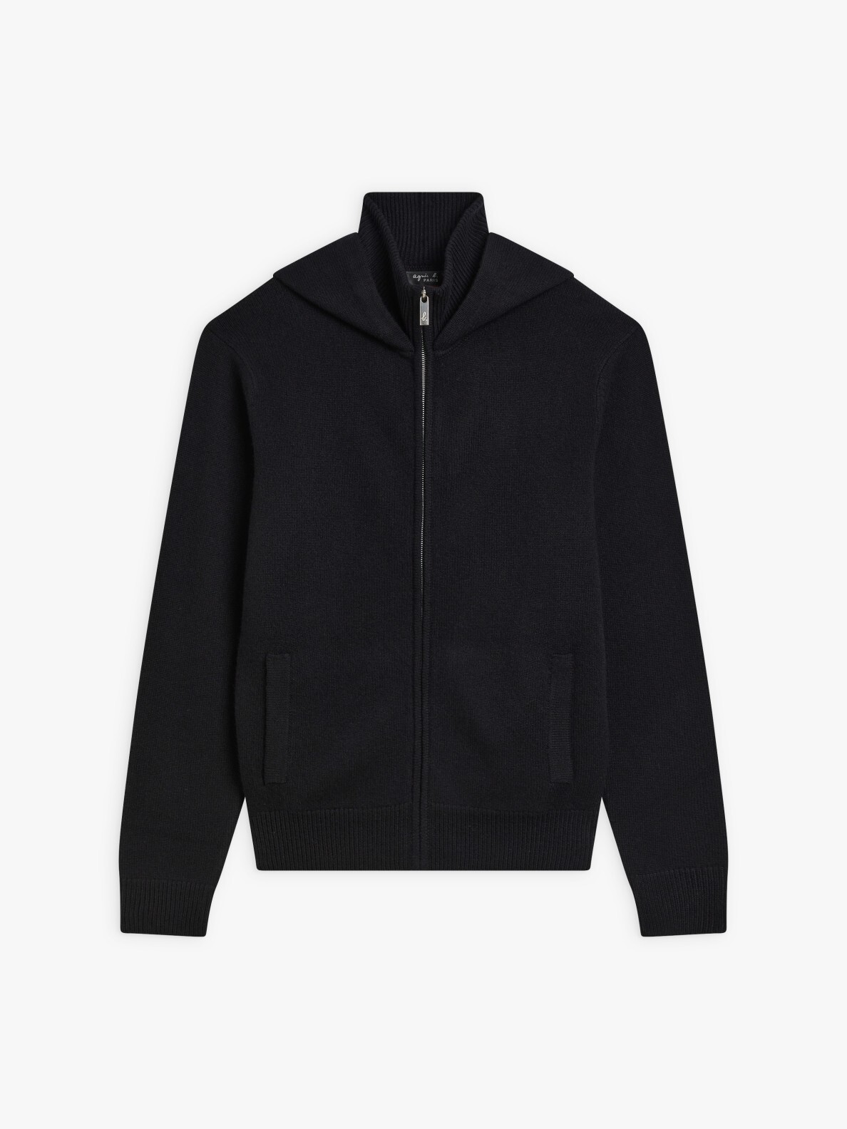 ジャケット・アウター 90's agnes B. Black Wool Zip Blouson 00s~ agnes b. ジップ スウェット ブルゾン ジャケット ブラック