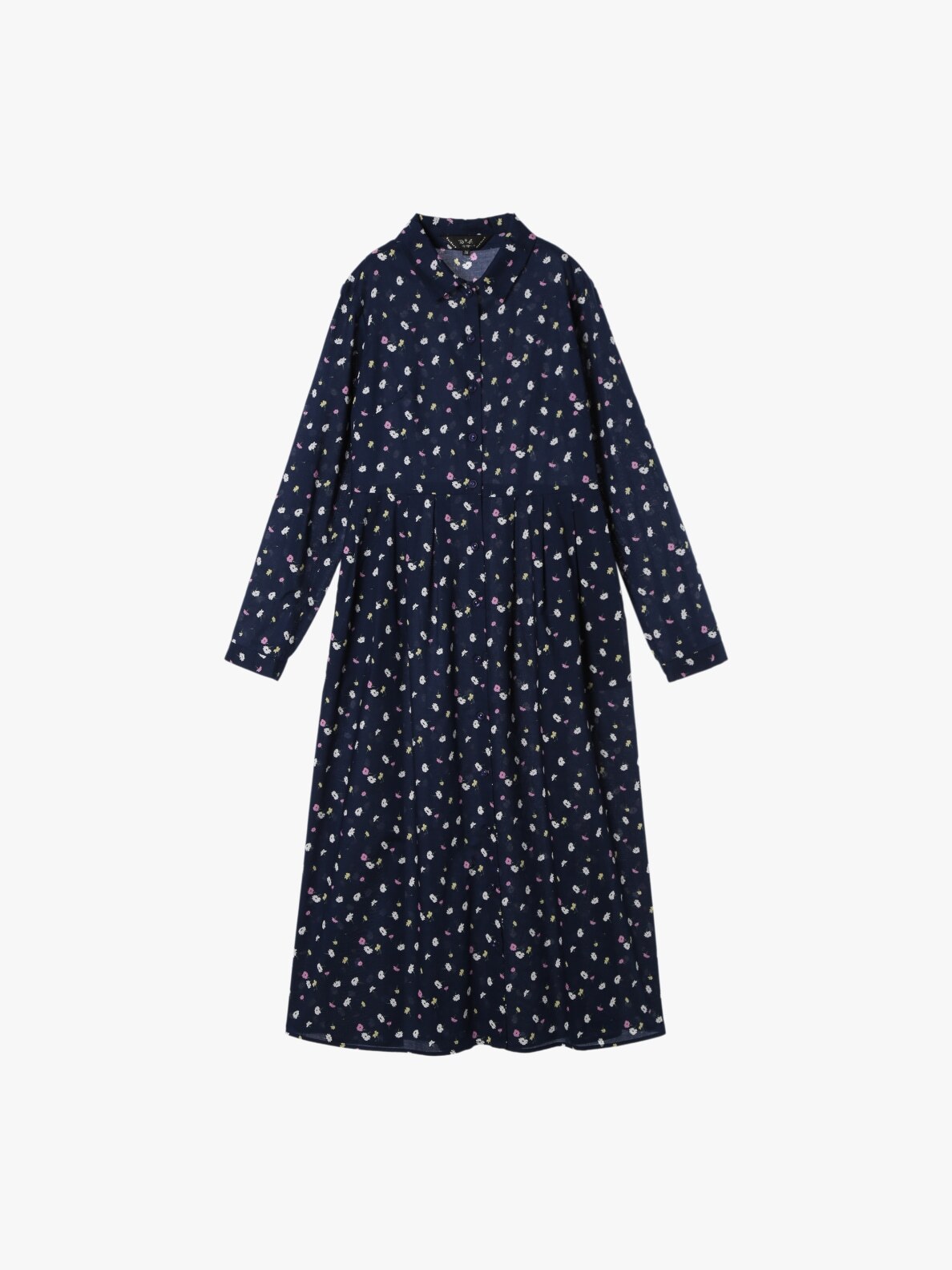 To b. WOMEN'S FLOWER PRINT COTTON LONG SLEEVE DRESS | agnès b. HK