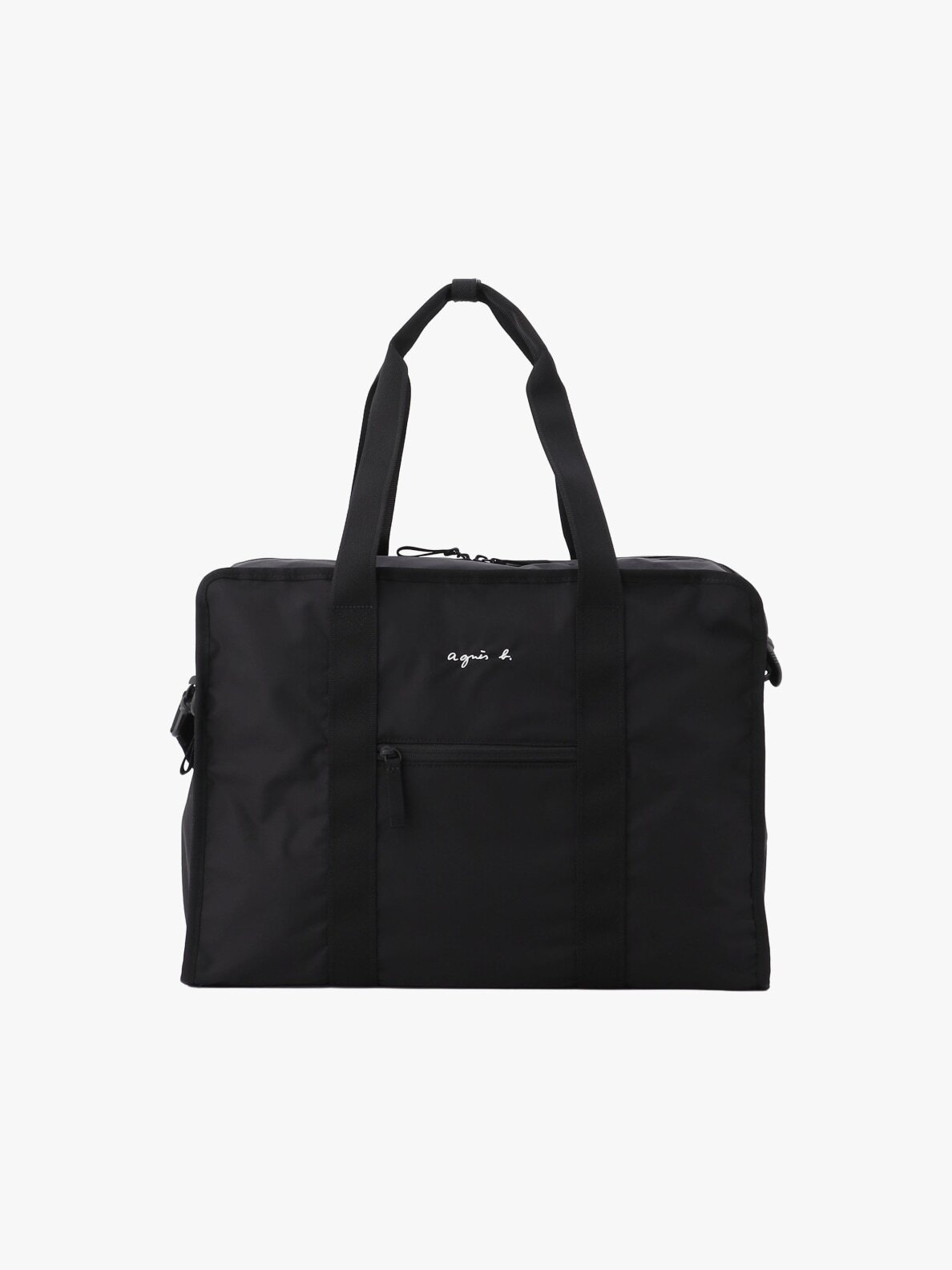 バッグ agnes'b nylon boston BAG black nylon Boston bag
