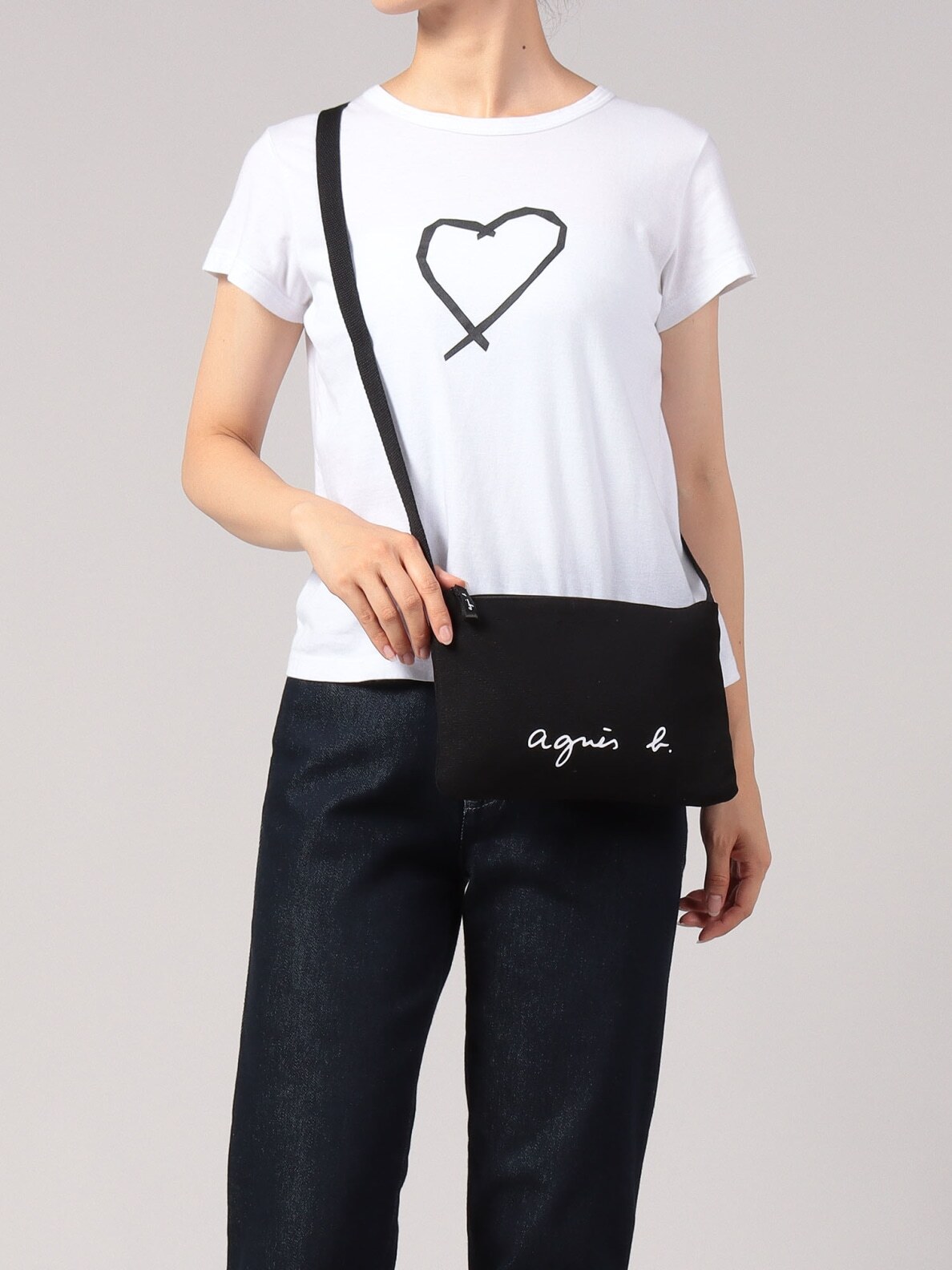 UNISEX'S POLYESTER SHOULDER BAG | agnès b. HK