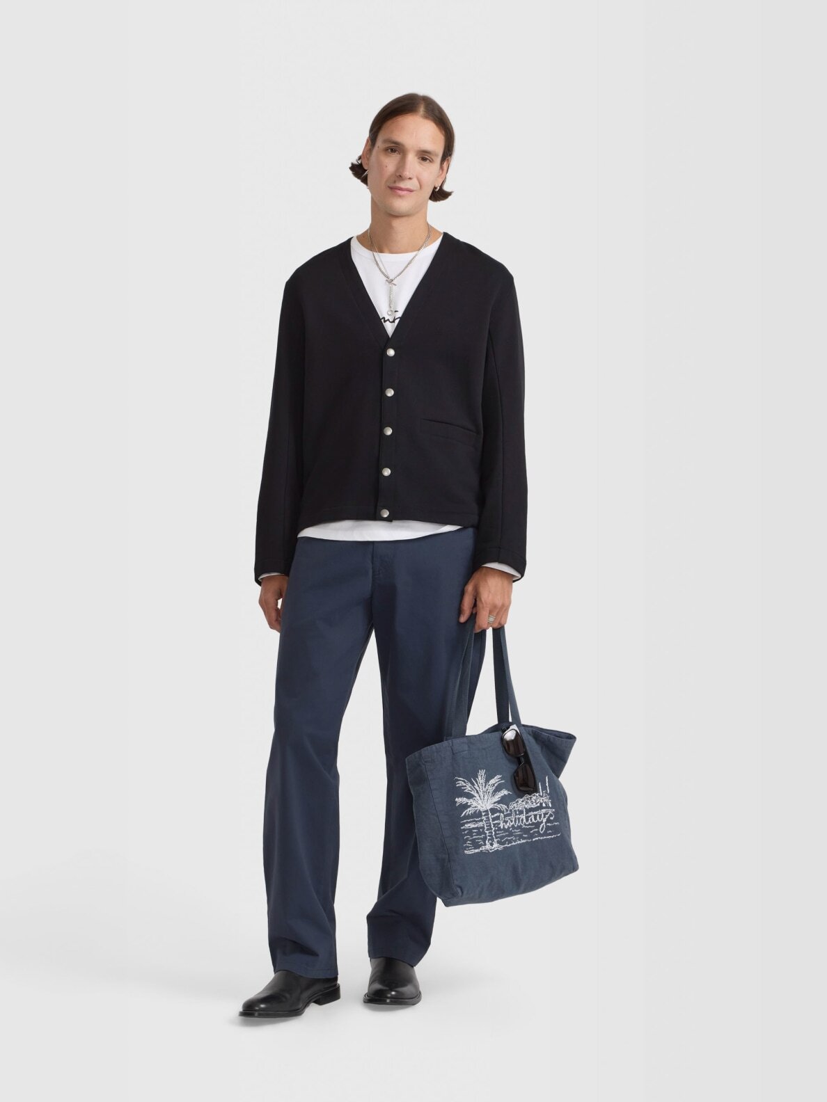 MEN 's Snap cardigans | agnès b. HK