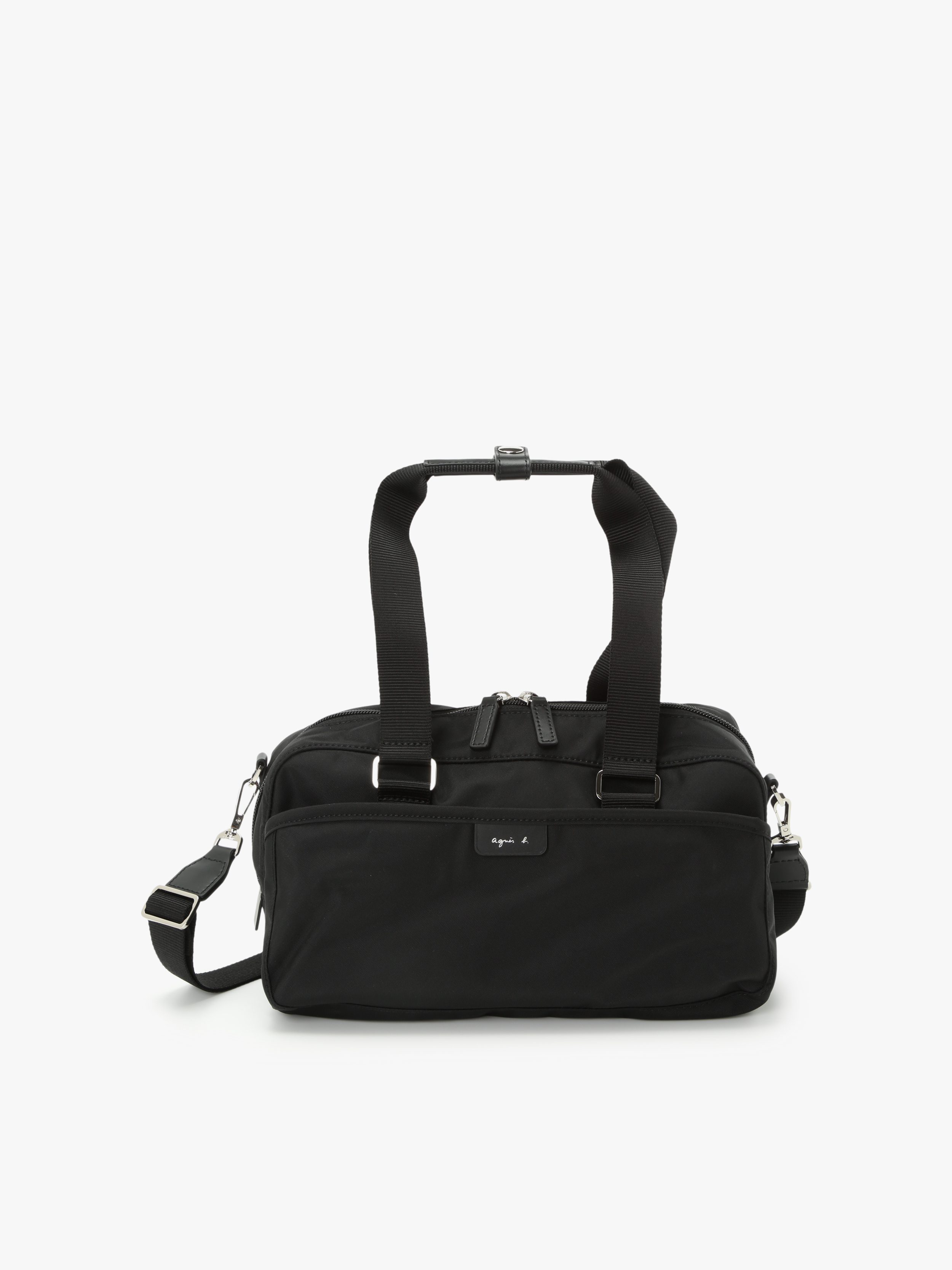 agnès b. Mini Boston ‘Pression’ Bag 女裝輕巧尼龍兩用Boston 包| agnès b. TW